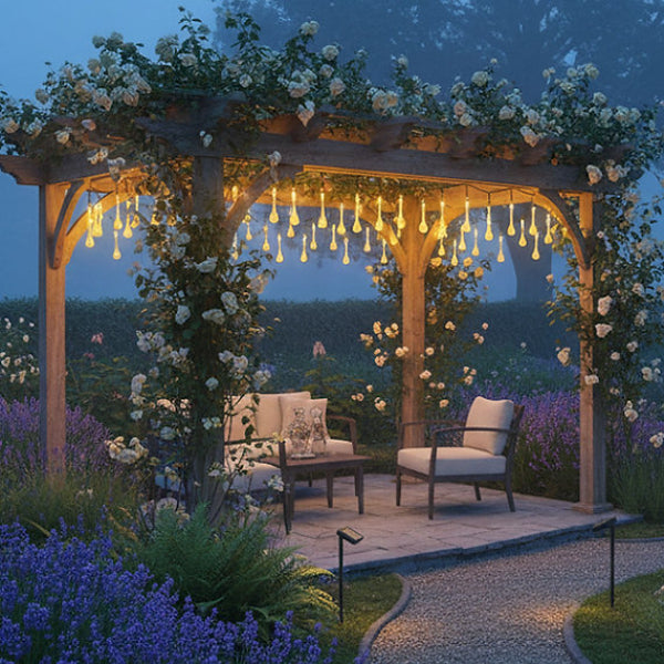 Damla Tasarımlı Solar Dış Mekan Aydınlatma