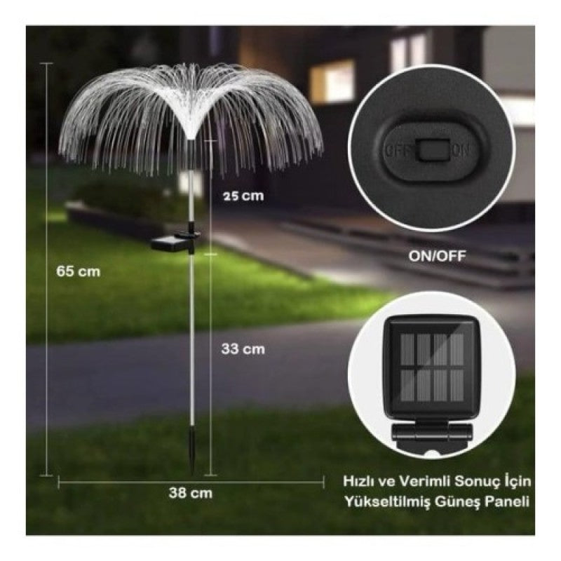 Denizanası Bahçe Lambası 2 Adet