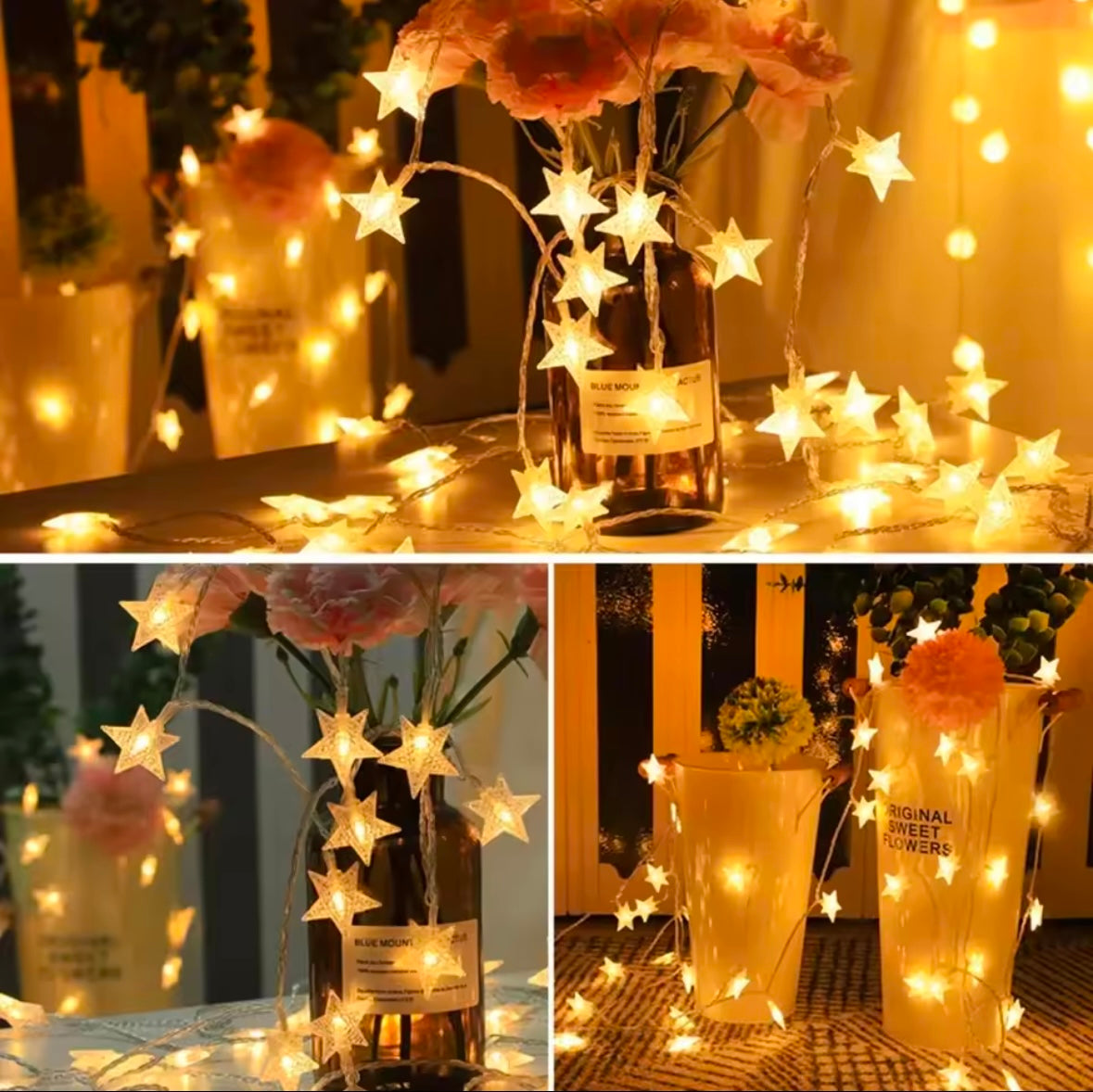 3 Metre Yıldız Şekilli LED Işık