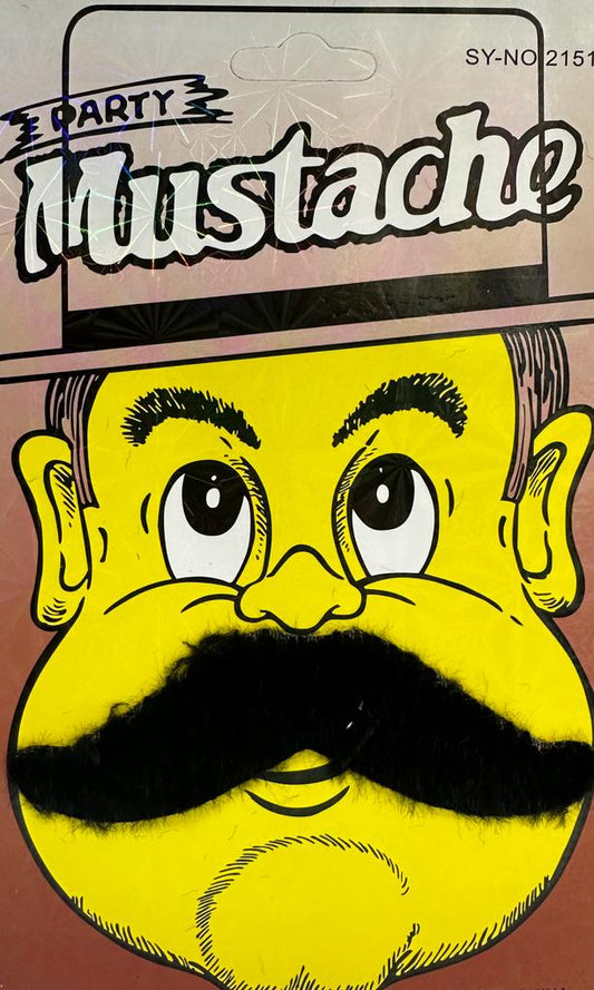 Siyah Renk Yapışkanlı Pala Bıyık