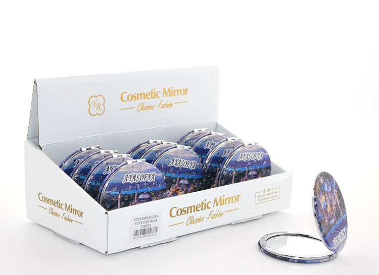 Taşlı İstanbul Tasarımı El Aynası İnce Model 5