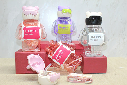 Sevimli 3D Desenli Su Matarası