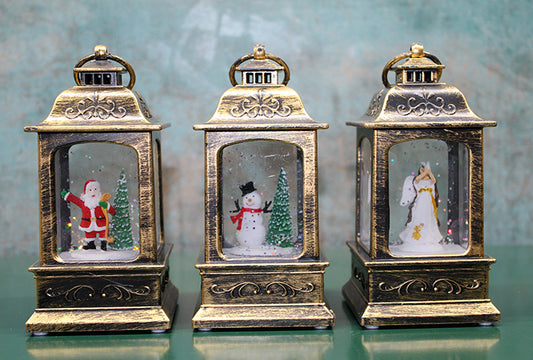 Yılbaşı Temalı Işıklı Müzikli Kar Küresi Model 1