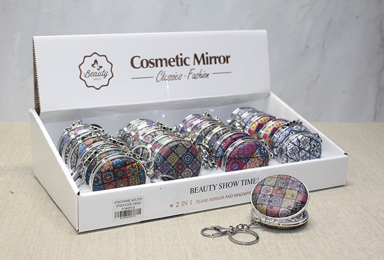 Taşlı El Aynası Anahtarlık Model 10