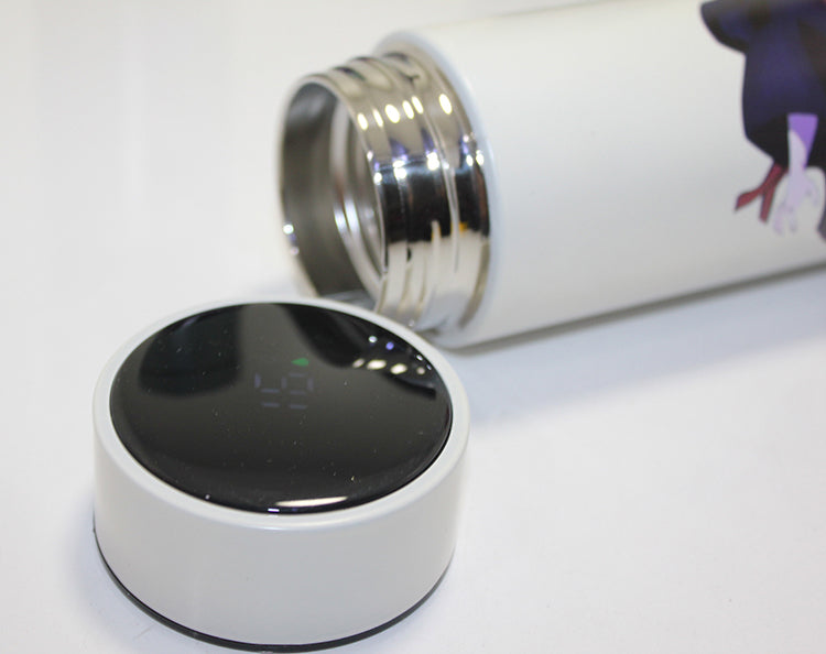 Anime Baskılı Dijital Göstergeli Termos 500 ml Model 1