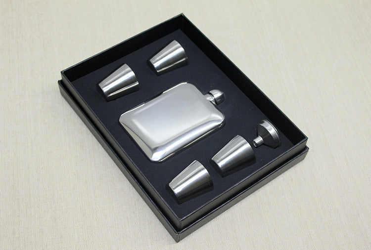 4 Shot Bardaklı Matara Seti Çelik