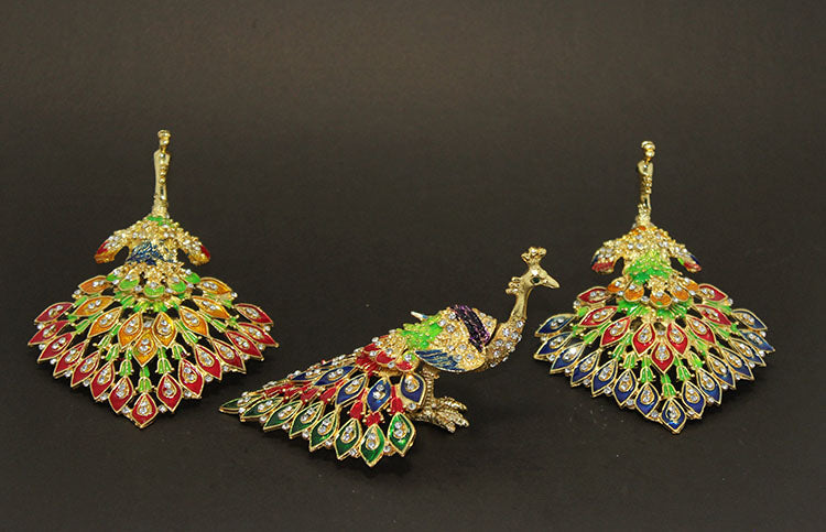 Swarovski Taşlı Tavuskuşu Model 6