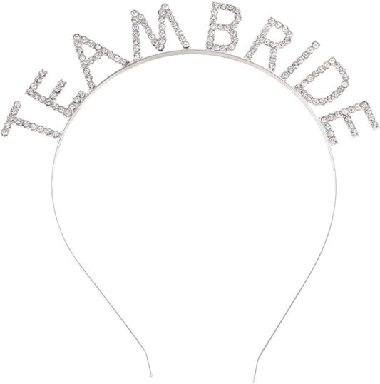 Gümüş Kaplama Kristal Taşlı Team Bride Taç