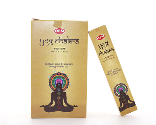 Hem Yog Chakra Masala Aromalı Çubuk Tütsü