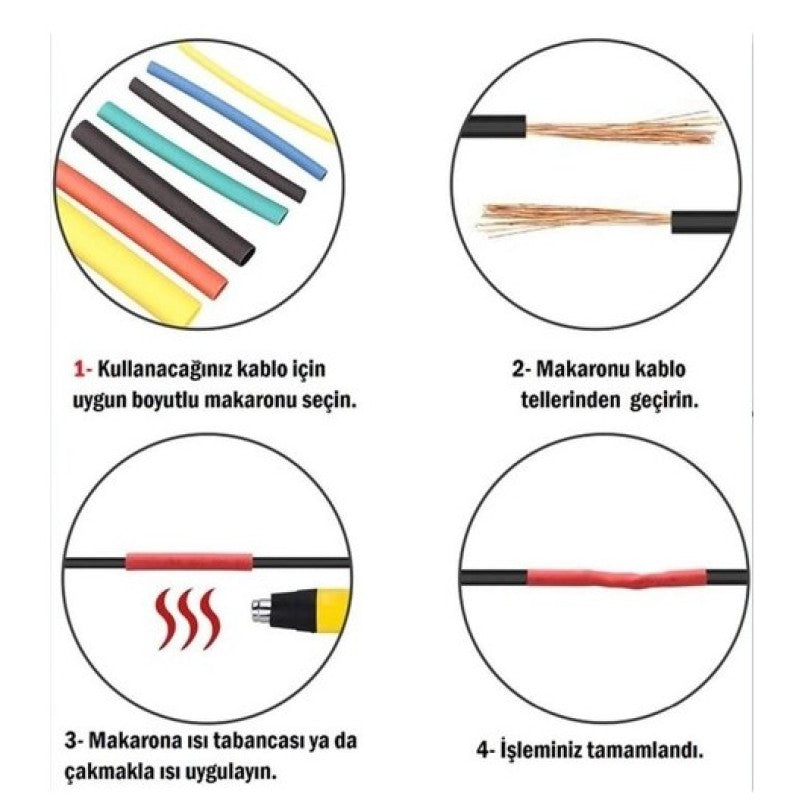 560 Parça  Makaron Kablo Koruyucu