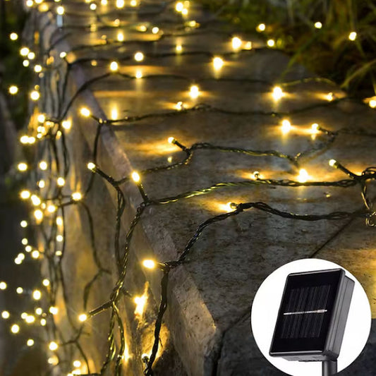 Solar Siyah Kablo Bahçe Aydınlatması