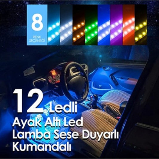 Araç İçi Müziğe ve Sese Duyarlı LED