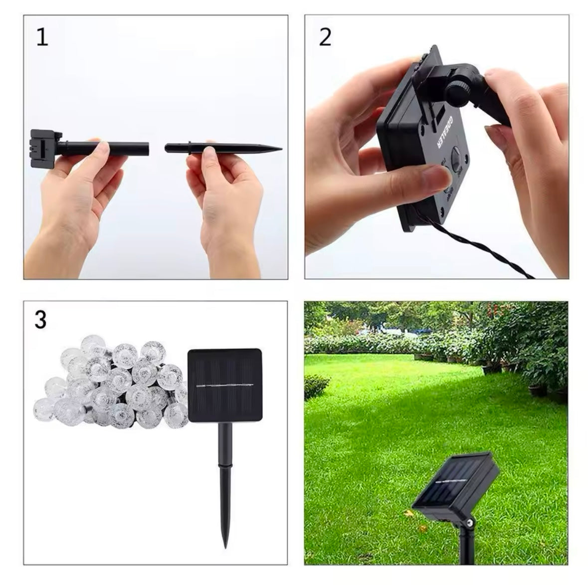 7 Metre Sarı Opak Solar Top LED Işık