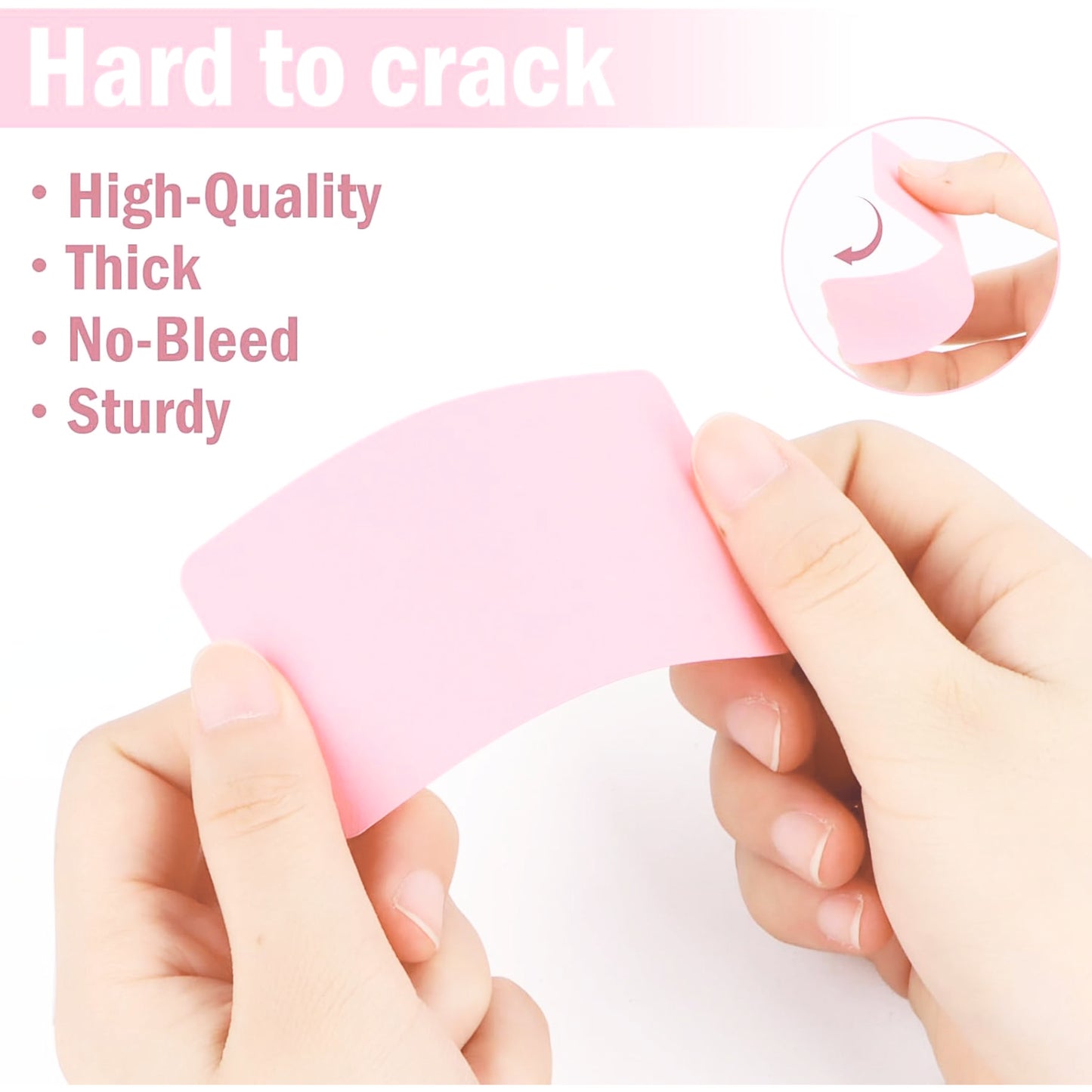 Boş Kelime Kartları 5x8 cm - 50 Adet Oval Kenarlı | Tabu &amp; Not Kartları - Beyaz