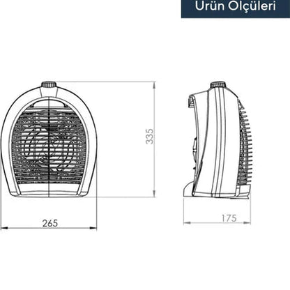 Kumtel Fanlı Isıtıcı